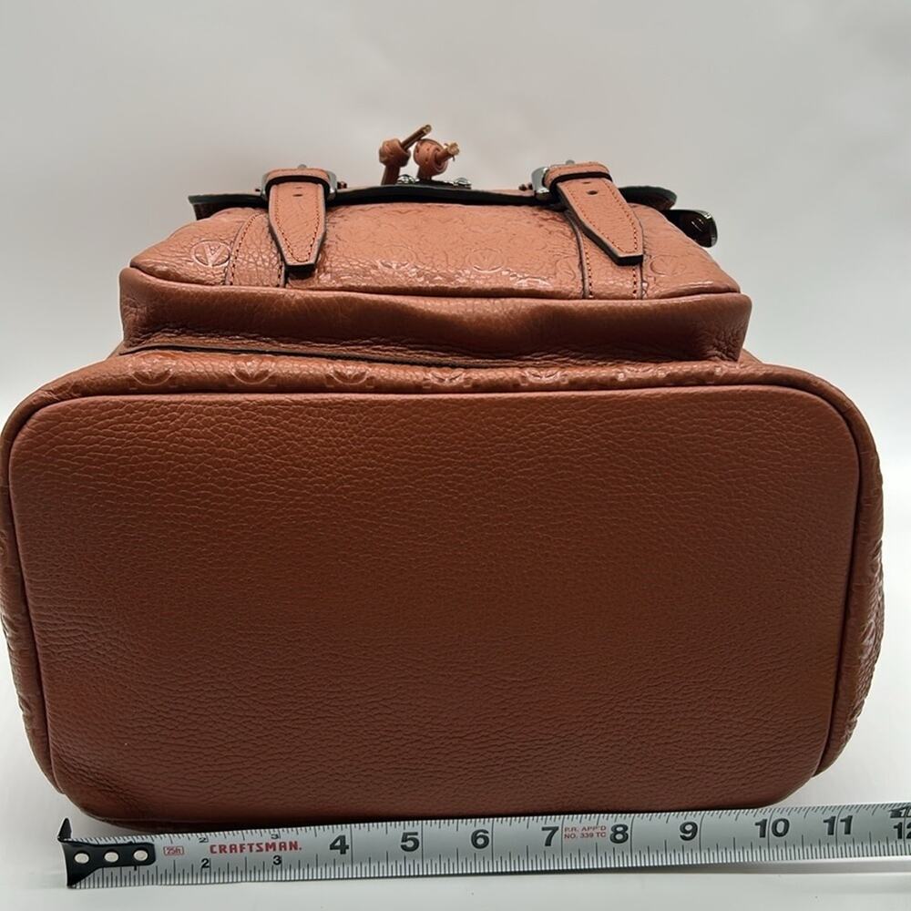 Valentino by Mario Valentino Made in Italy Leather Monogram Backpack NWT - Picture 10 of 14